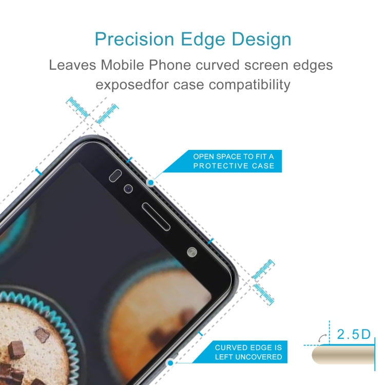 50 PCS 0.26mm 9H 2.5D Tempered Glass Film For Itel A36