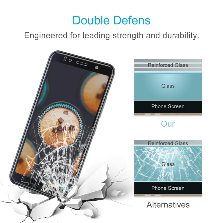 50 PCS 0.26mm 9H 2.5D Tempered Glass Film For Itel A36
