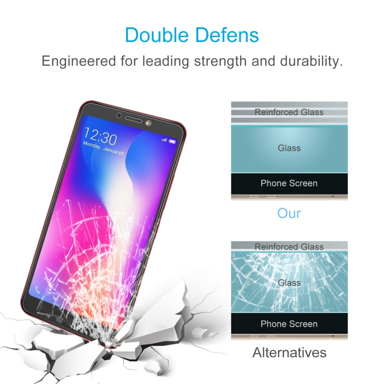 50 PCS 0.26mm 9H 2.5D Tempered Glass Film For Itel S33