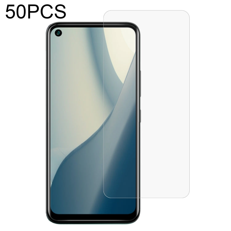 50 PCS 0.26mm 9H 2.5D Tempered Glass Film For Itel Vision 2
