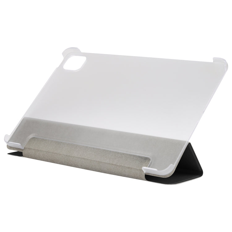 For Xiaomi Mi Pad 5 Silk Texture Three-fold Leather Tablet Case(Black)