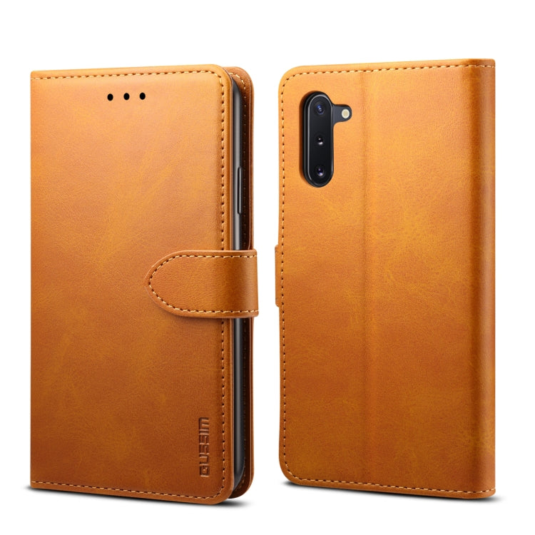 For Galaxy Note 10 GUSSIM Business Style Horizontal Flip Leather Case with Holder & Card Slots & Wallet