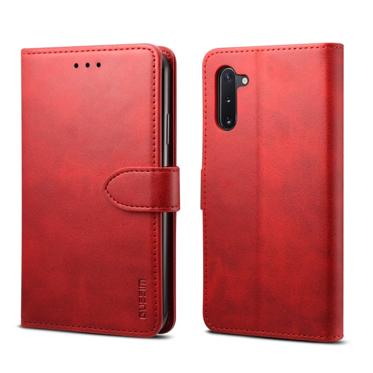 For Galaxy Note 10+ GUSSIM Business Style Horizontal Flip Leather Case with Holder & Card Slots & Wallet