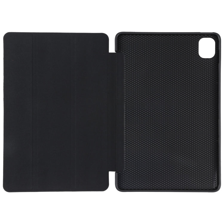 For Xiaomi Mi Pad 5 TPU Three-fold Leather Tablet Case