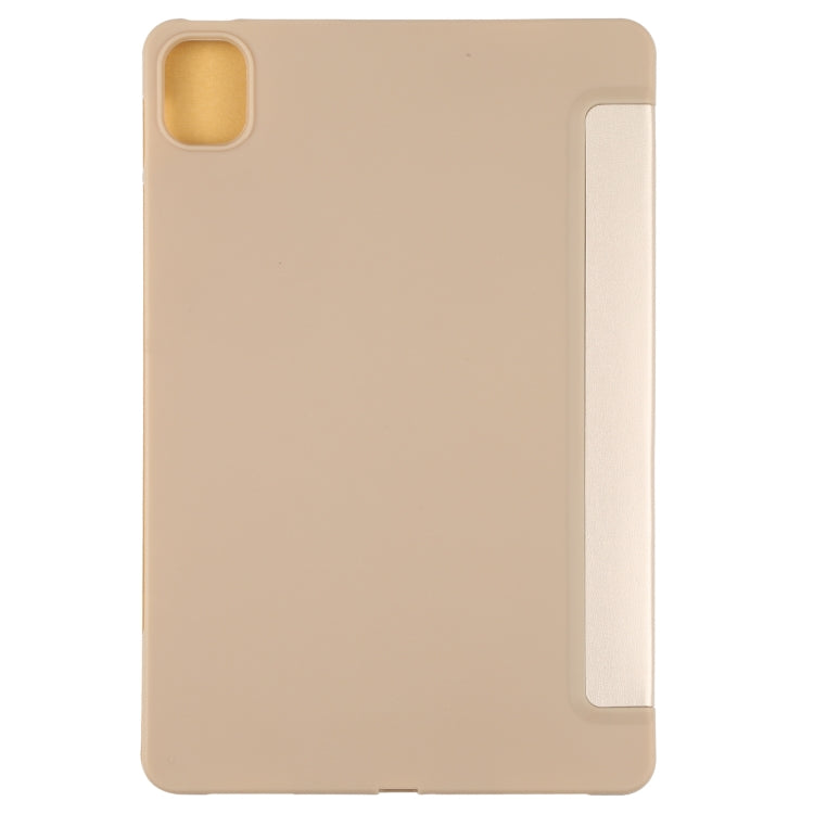 For Xiaomi Mi Pad 5 TPU Three-fold Leather Tablet Case