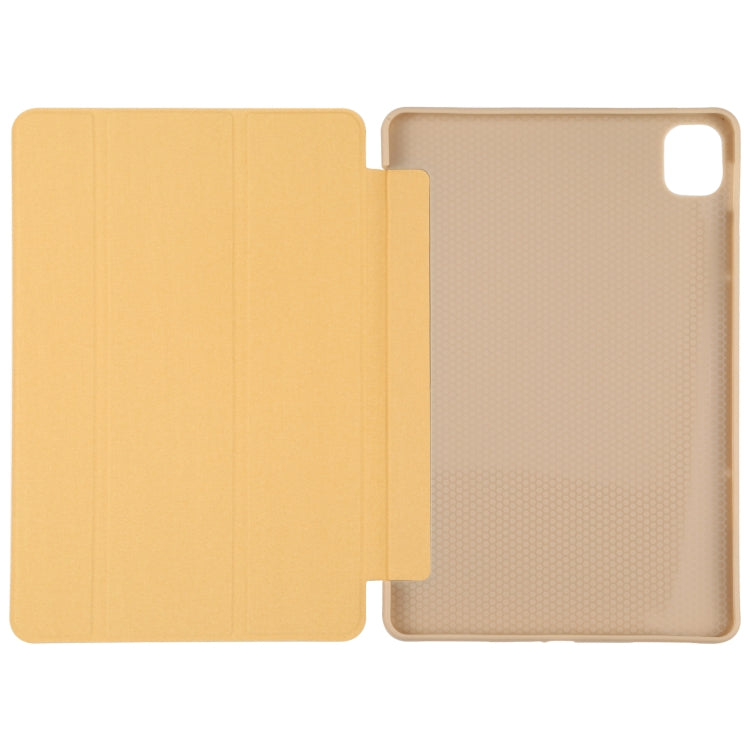 For Xiaomi Mi Pad 5 TPU Three-fold Leather Tablet Case