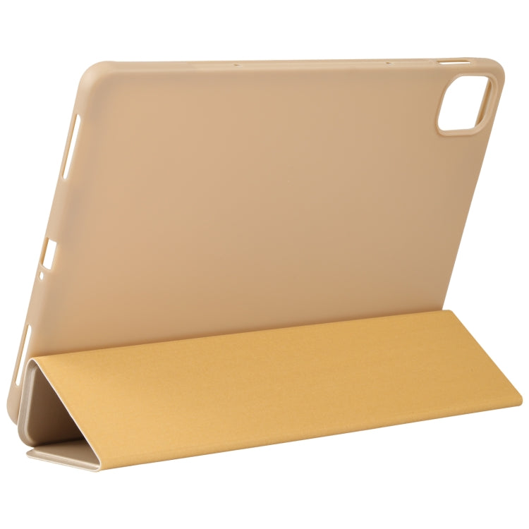 For Xiaomi Mi Pad 5 TPU Three-fold Leather Tablet Case