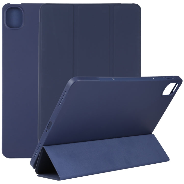 For Xiaomi Mi Pad 5 TPU Three-fold Leather Tablet Case