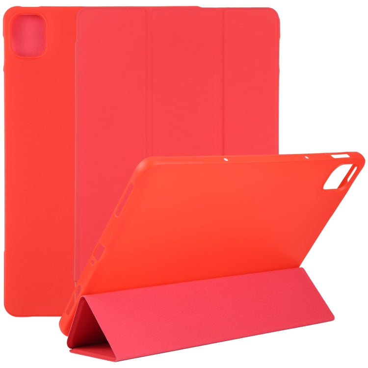 For Xiaomi Mi Pad 5 TPU Three-fold Leather Tablet Case