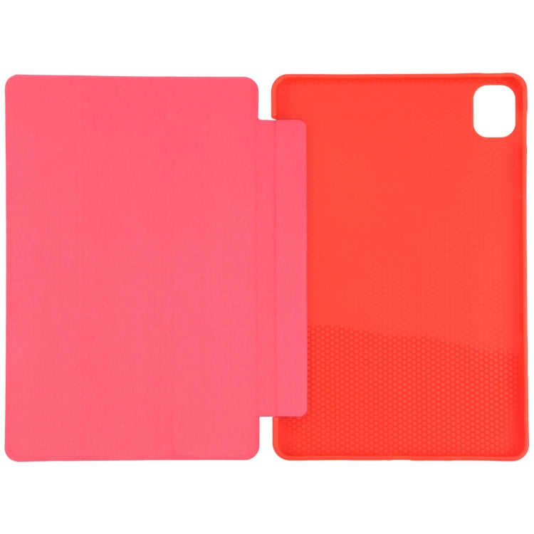 For Xiaomi Mi Pad 5 TPU Three-fold Leather Tablet Case