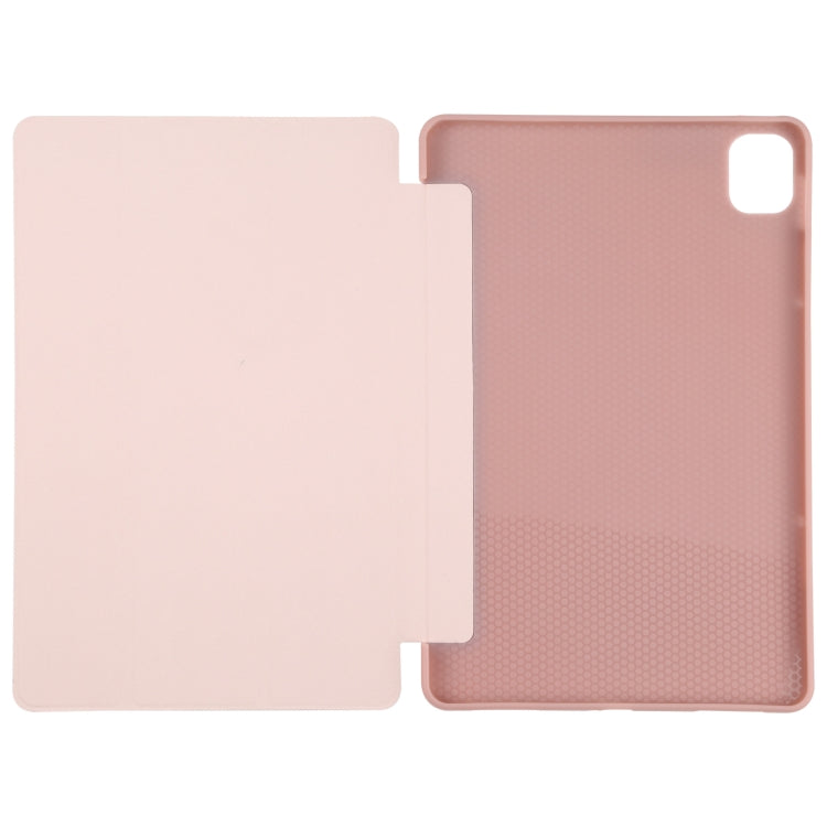 For Xiaomi Mi Pad 5 TPU Three-fold Leather Tablet Case