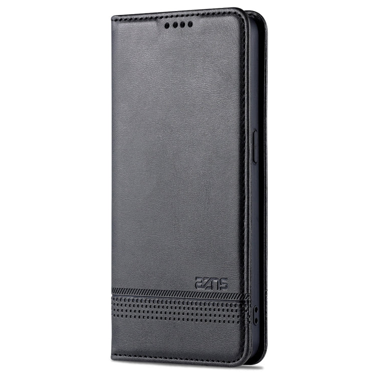 For OPPO Reno7 AZNS Magnetic Calf Texture Horizontal Flip Leather Phone Case