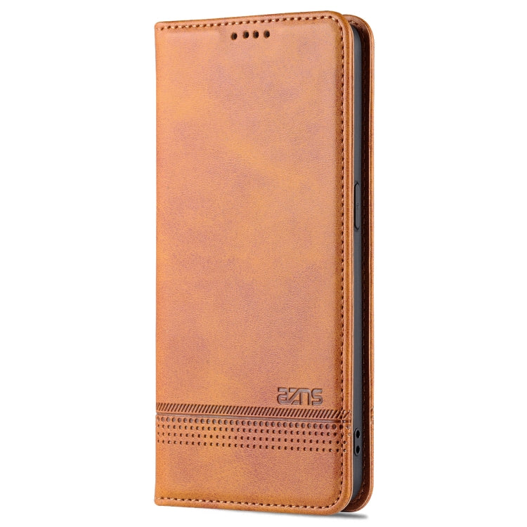 For OPPO Reno7 AZNS Magnetic Calf Texture Horizontal Flip Leather Phone Case