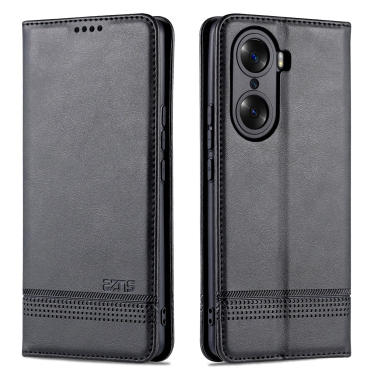 For Honor 60 AZNS Magnetic Calf Texture Horizontal Flip Leather Phone Case