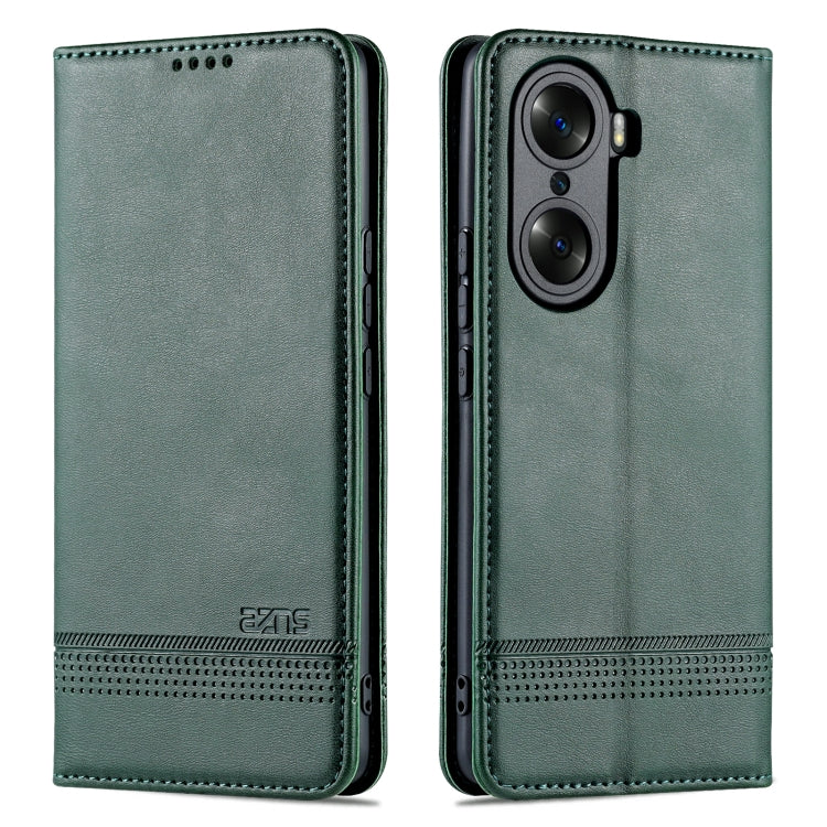For Honor 60 AZNS Magnetic Calf Texture Horizontal Flip Leather Phone Case