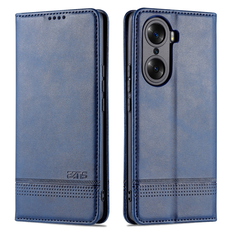 For Honor 60 AZNS Magnetic Calf Texture Horizontal Flip Leather Phone Case