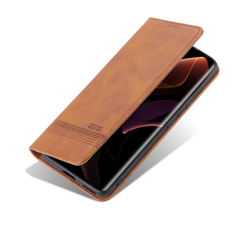 For Honor 60 AZNS Magnetic Calf Texture Horizontal Flip Leather Phone Case