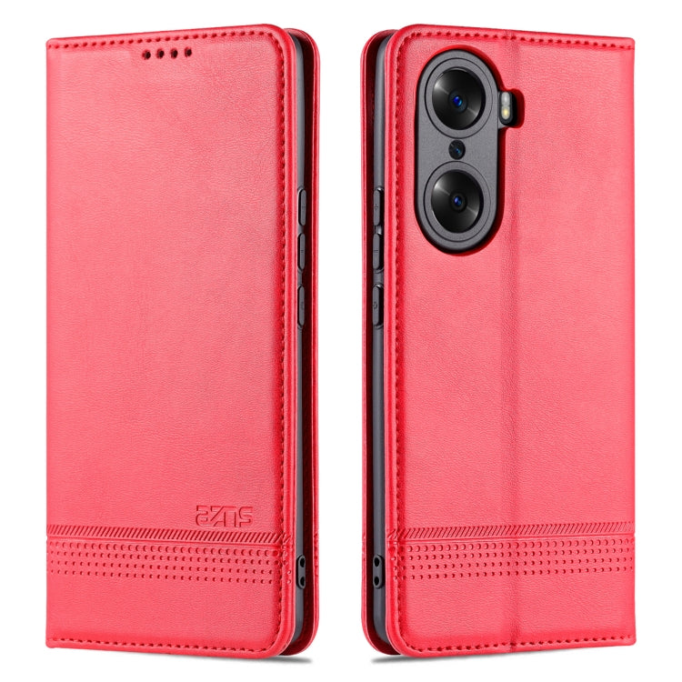 For Honor 60 Pro AZNS Magnetic Calf Texture Horizontal Flip Leather Phone Case