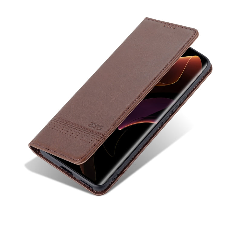 For Honor 60 Pro AZNS Magnetic Calf Texture Horizontal Flip Leather Phone Case