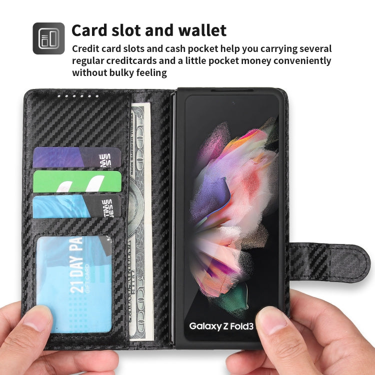 For Samsung Galaxy Z Fold3 5G 2 in 1 Split Folding Leather Phone Case