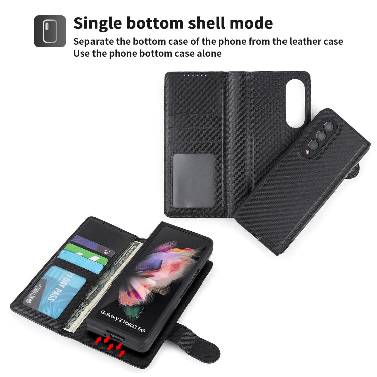For Samsung Galaxy Z Fold3 5G 2 in 1 Split Folding Leather Phone Case