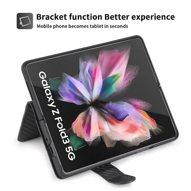 For Samsung Galaxy Z Fold3 5G 2 in 1 Split Folding Leather Phone Case