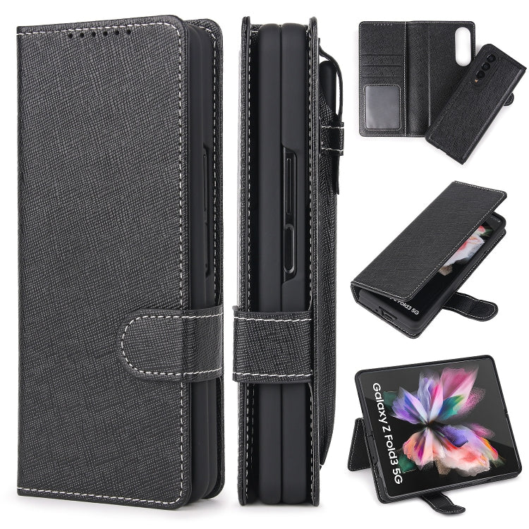 For Samsung Galaxy Z Fold3 5G 2 in 1 Split Folding Leather Phone Case