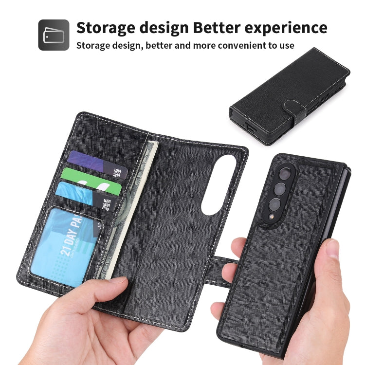 For Samsung Galaxy Z Fold3 5G 2 in 1 Split Folding Leather Phone Case