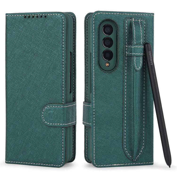 For Samsung Galaxy Z Fold3 5G 2 in 1 Split Folding Leather Phone Case