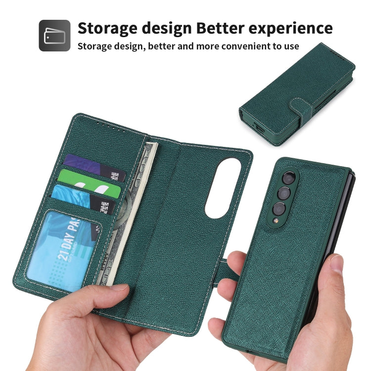 For Samsung Galaxy Z Fold3 5G 2 in 1 Split Folding Leather Phone Case