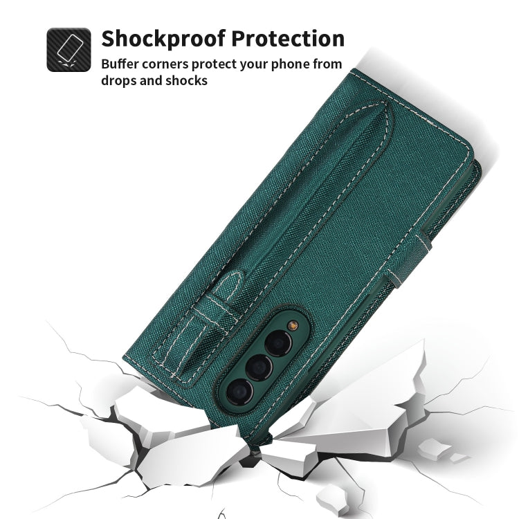For Samsung Galaxy Z Fold3 5G 2 in 1 Split Folding Leather Phone Case