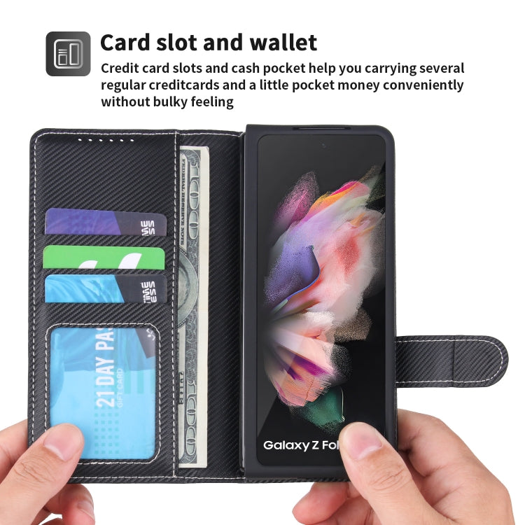 For Samsung Galaxy Z Fold3 5G 2 in 1 Split Folding Leather Phone Case