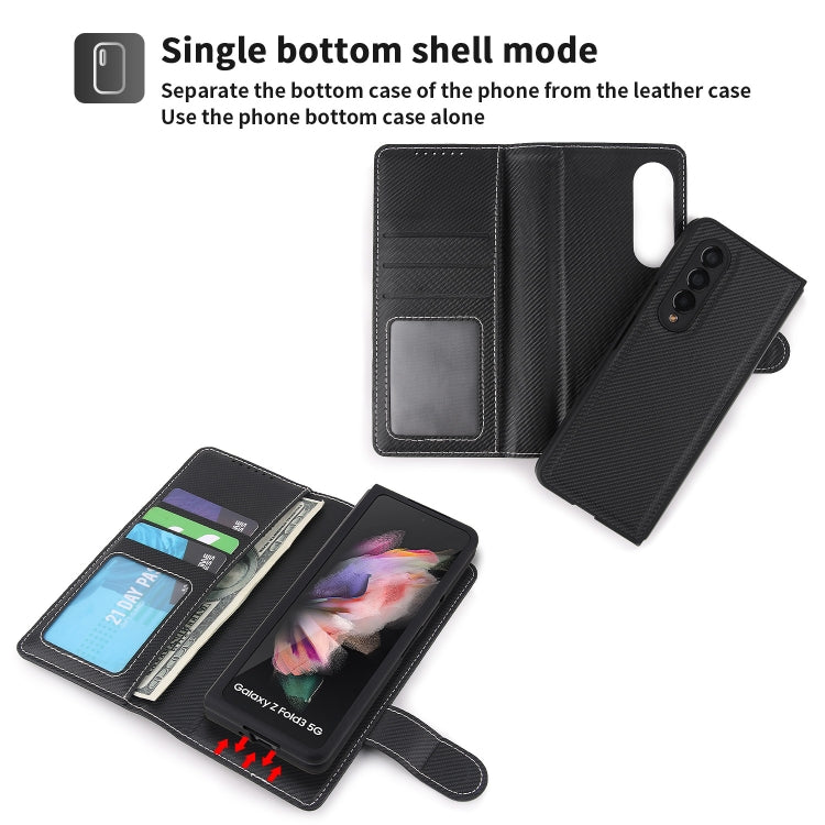 For Samsung Galaxy Z Fold3 5G 2 in 1 Split Folding Leather Phone Case