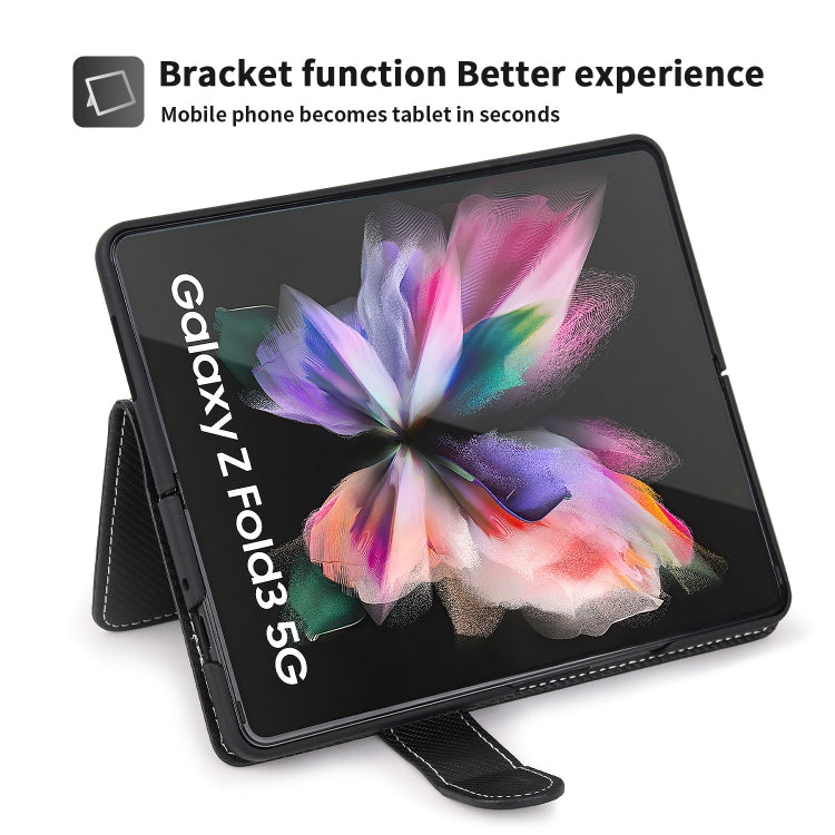 For Samsung Galaxy Z Fold3 5G 2 in 1 Split Folding Leather Phone Case