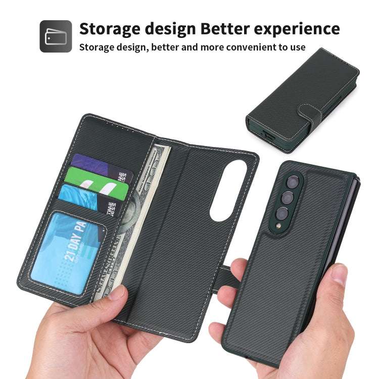 For Samsung Galaxy Z Fold3 5G 2 in 1 Split Folding Leather Phone Case