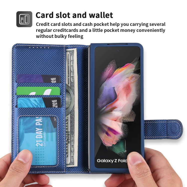 For Samsung Galaxy Z Fold3 5G 2 in 1 Split Folding Leather Phone Case