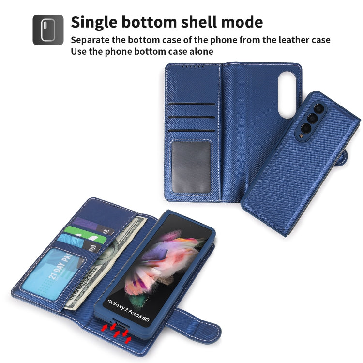 For Samsung Galaxy Z Fold3 5G 2 in 1 Split Folding Leather Phone Case