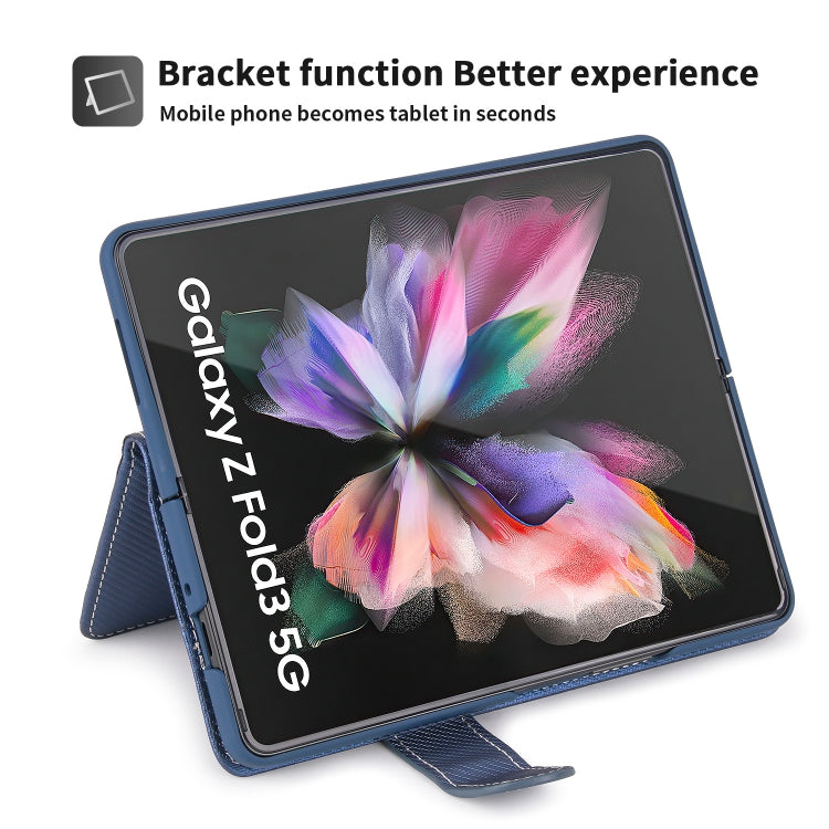 For Samsung Galaxy Z Fold3 5G 2 in 1 Split Folding Leather Phone Case