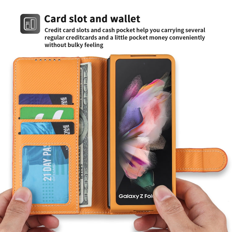 For Samsung Galaxy Z Fold3 5G 2 in 1 Split Folding Leather Phone Case