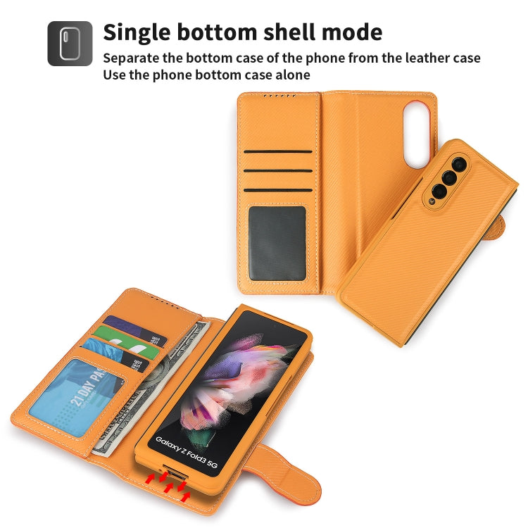 For Samsung Galaxy Z Fold3 5G 2 in 1 Split Folding Leather Phone Case