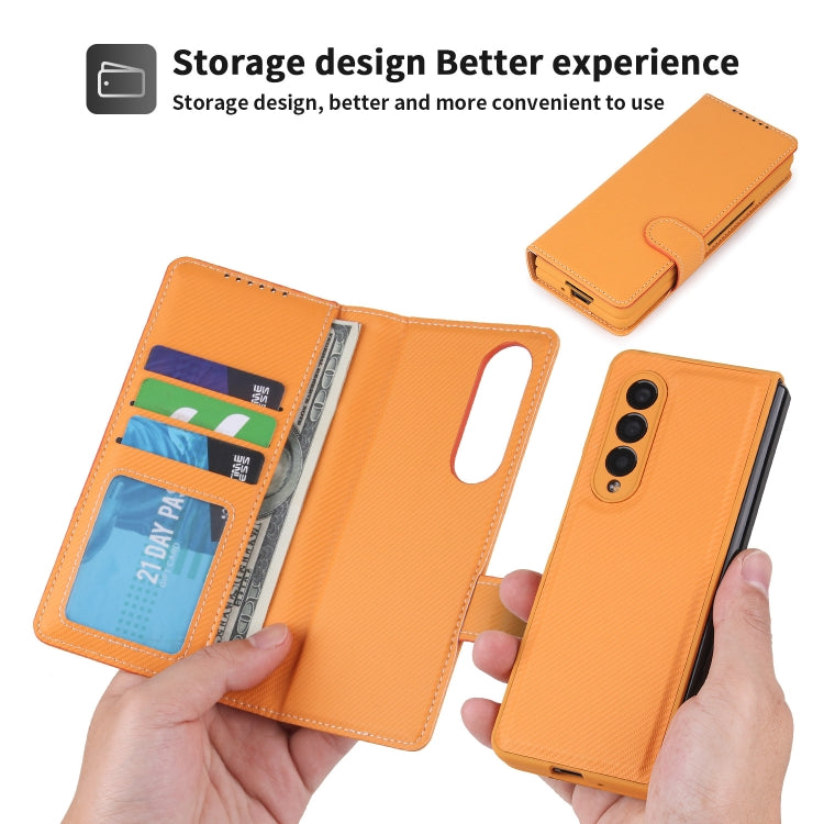For Samsung Galaxy Z Fold3 5G 2 in 1 Split Folding Leather Phone Case