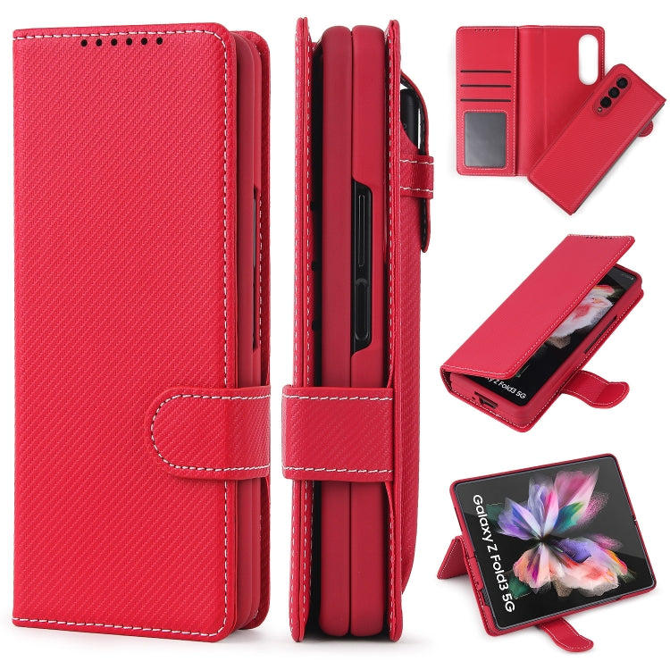 For Samsung Galaxy Z Fold3 5G 2 in 1 Split Folding Leather Phone Case