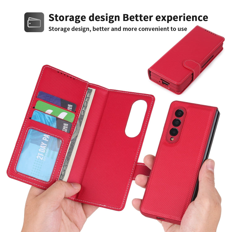 For Samsung Galaxy Z Fold3 5G 2 in 1 Split Folding Leather Phone Case