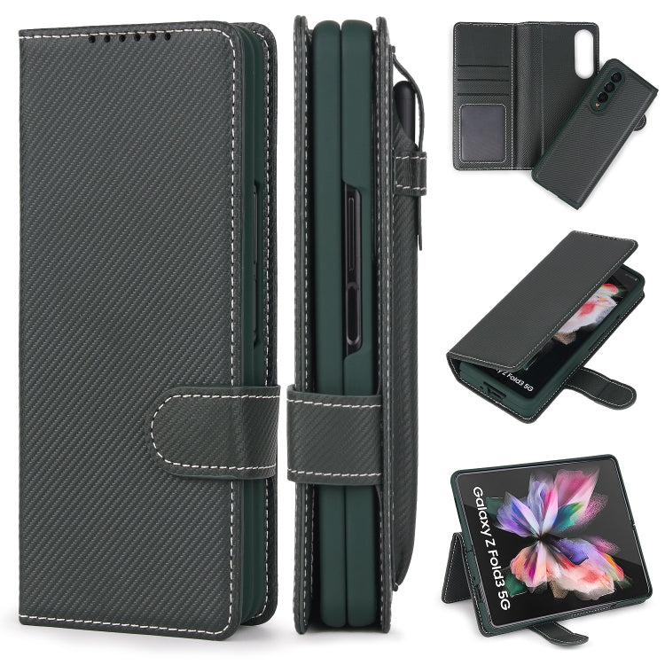 For Samsung Galaxy Z Fold3 5G 2 in 1 Split Folding Leather Phone Case