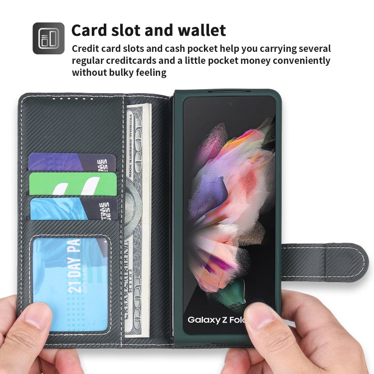 For Samsung Galaxy Z Fold3 5G 2 in 1 Split Folding Leather Phone Case