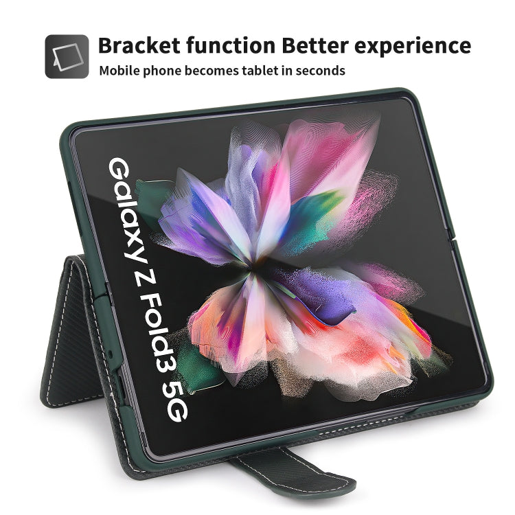For Samsung Galaxy Z Fold3 5G 2 in 1 Split Folding Leather Phone Case