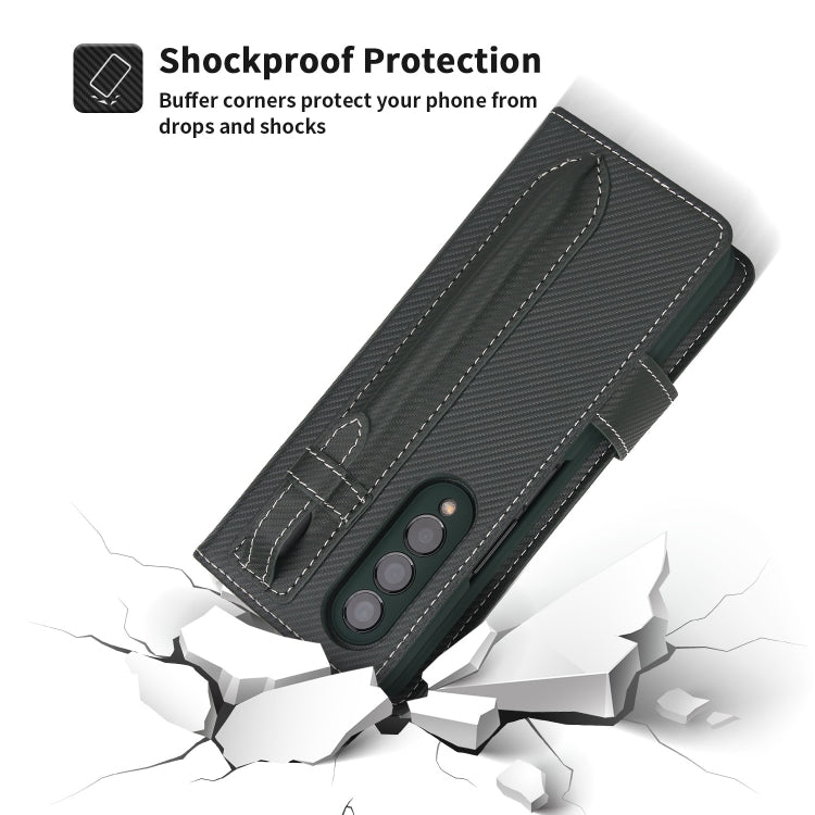 For Samsung Galaxy Z Fold3 5G 2 in 1 Split Folding Leather Phone Case