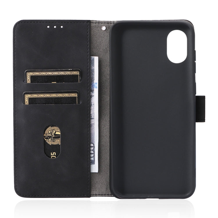 For Samsung Galaxy A03 Core Skin Feel Magnetic Buckle Calf Texture PU Phone Case