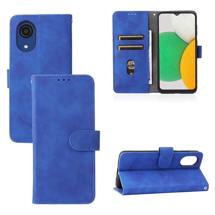 For Samsung Galaxy A03 Core Skin Feel Magnetic Buckle Calf Texture PU Phone Case