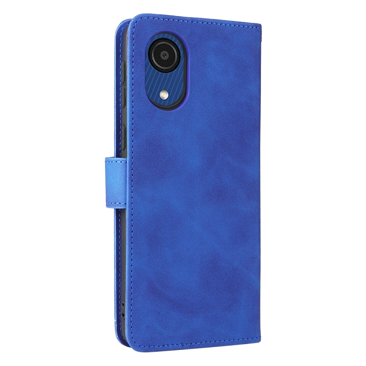 For Samsung Galaxy A03 Core Skin Feel Magnetic Buckle Calf Texture PU Phone Case